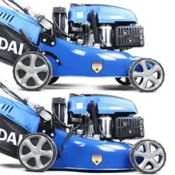 Hyundai HYM430SPE Self-Propelled Petrol Lawn Mower 42cm -Cheap Blade Spray Store hym430spe 8 83402