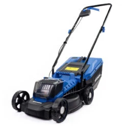 Hyundai HY2193 20V MAX Cordless Lawn Mower -Cheap Blade Spray Store hyundai 12.632cm cordless 20v max 4ah li ion battery hand push lawnmower or hy2193 41461