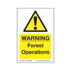 Treehog SS0050 Corex Safety Sign Warning Forest Operations