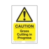 Treehog SS0140 Corex Safety Sign Grass Cutting In Progress -Cheap Blade Spray Store ss0140