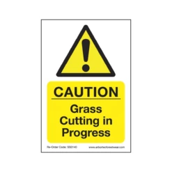 Treehog SS0140 Corex Safety Sign Grass Cutting In Progress